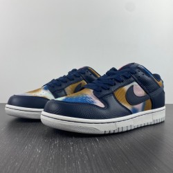 Nike Dunk Low Graffiti Navy Men's - DM0108-400