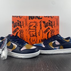 Nike Dunk Low Graffiti Navy Men's - DM0108-400