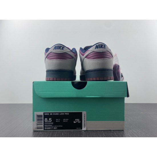 Nike SB Dunk Low Atmosphere Grey True Berry Men's BQ6817-001