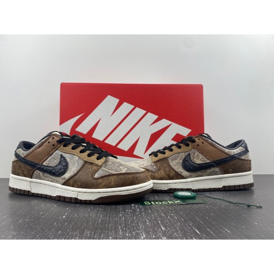 Nike Dunk Low Premium CO.JP Brown Snakeskin Men's