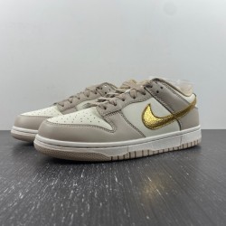 Nike Dunk Low Phantom Metallic Gold (Women's) DX5930-001