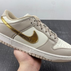 Nike Dunk Low Phantom Metallic Gold (Women's) DX5930-001