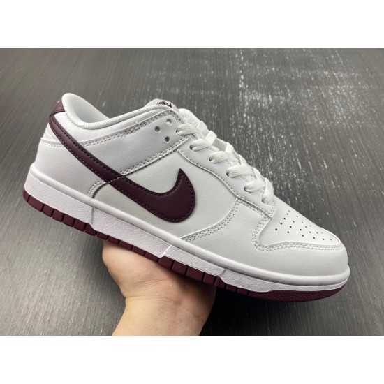 Nike Dunk Low Retro White Night Maroon Men's DV0831-102 