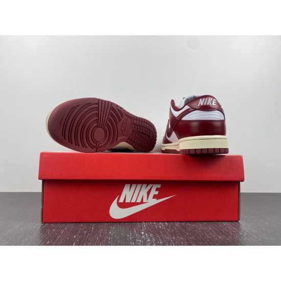 NIKE DUNK LOW PRM VINTAGE TEAM RED FJ4555-100