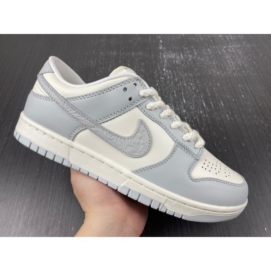 Wmns Dunk Low 'Needlework' - FJ4553 133 - Grey