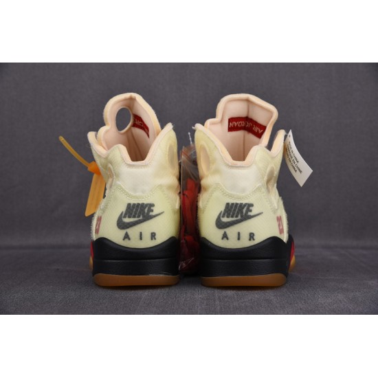 OFW AIR JORDAN 5 SAIL FIRE RED DH8565-100