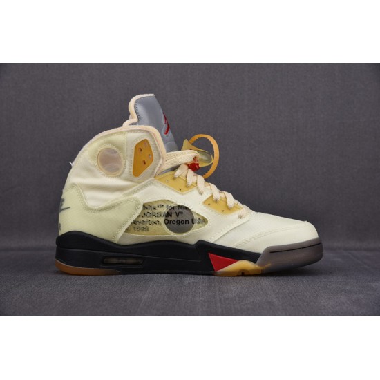 OFW AIR JORDAN 5 SAIL FIRE RED DH8565-100