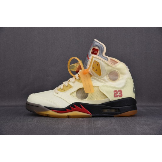 OFW AIR JORDAN 5 SAIL FIRE RED DH8565-100