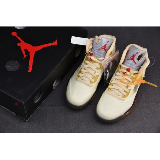 OFW AIR JORDAN 5 SAIL FIRE RED DH8565-100