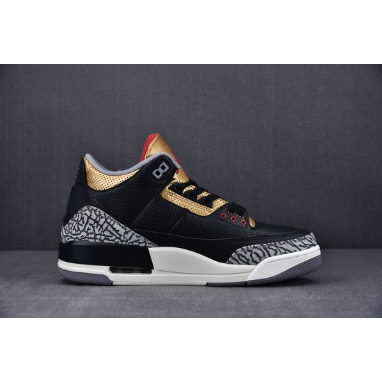 Jordan 3 Retro Black Cement Gold (Women's) - CK9246-067