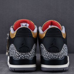 Jordan 3 Retro Black Cement Gold (Women's) - CK9246-067