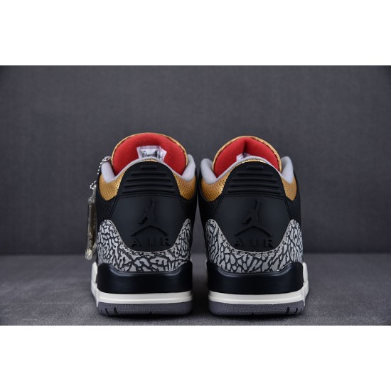 Jordan 3 Retro Black Cement Gold (Women's) - CK9246-067