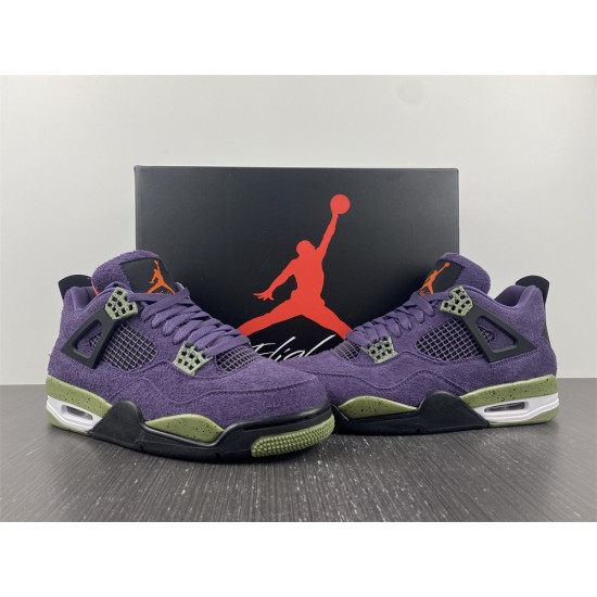  Jordan 4 Retro Canyon Purple (Women's) - AQ9129-500