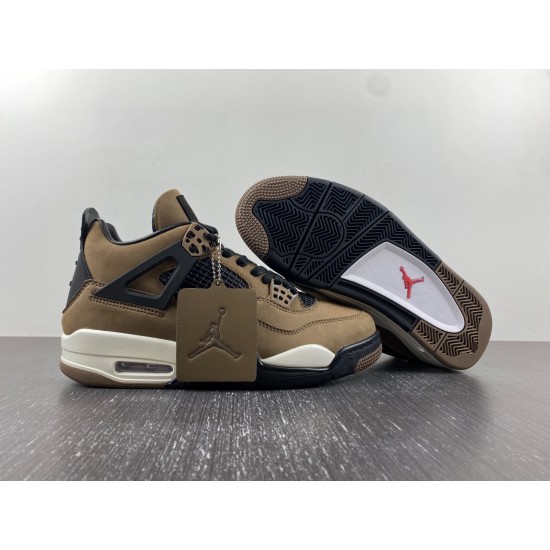 Travis Scott x Air Jordan 4 Olive Grey Black AJ4-882335