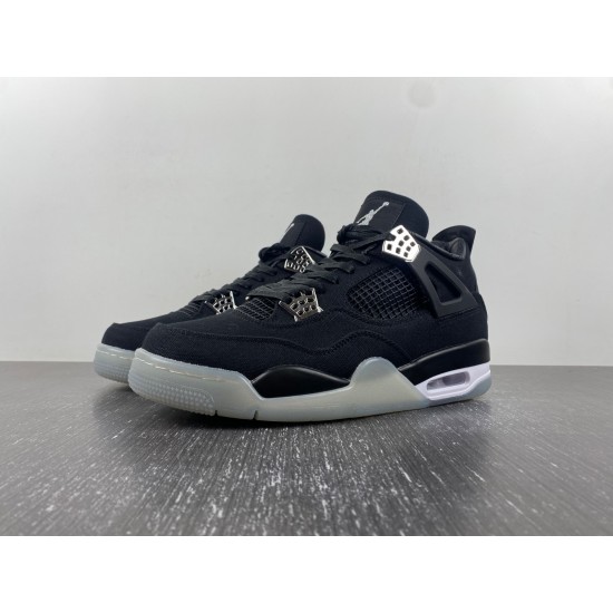 Air Jordan 4 Retro black and grey