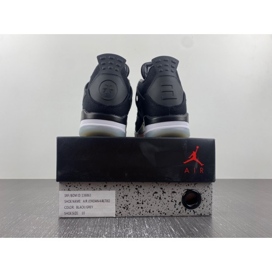 Air Jordan 4 Retro black and grey