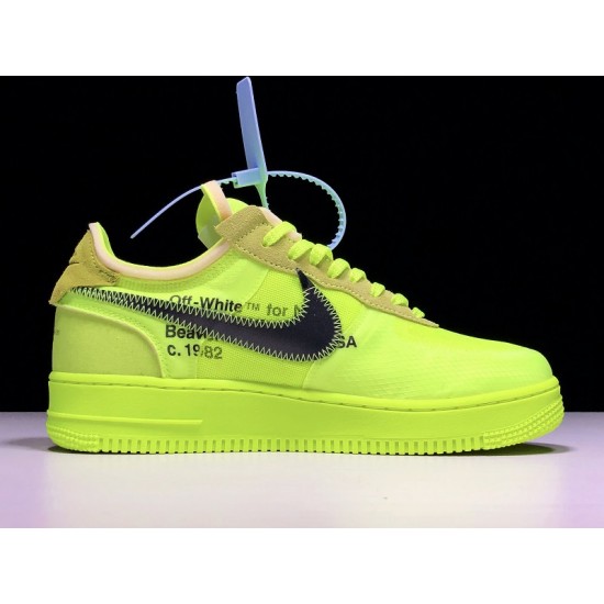 Nike Air Force 1 Low Off-White Volt Men's - AO4606-700