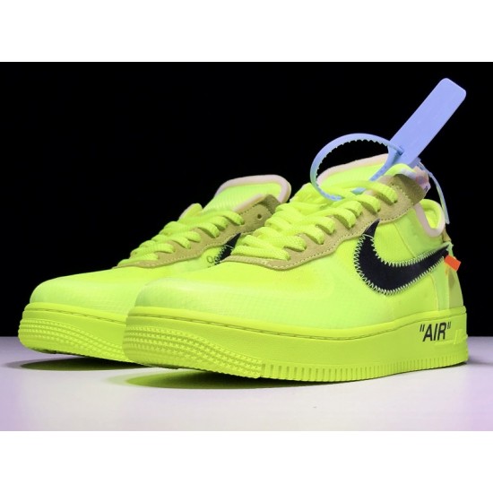 Nike Air Force 1 Low Off-White Volt Men's - AO4606-700