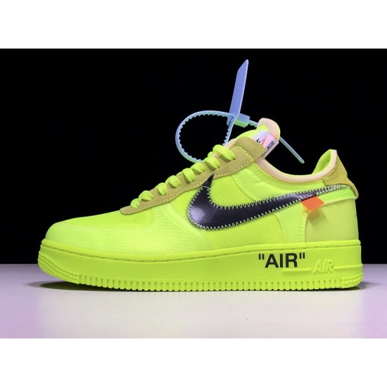 Nike Air Force 1 Low Off-White Volt Men's - AO4606-700