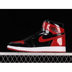 Jordan 1 Retro High OG Patent Bred Men's - 555088-063