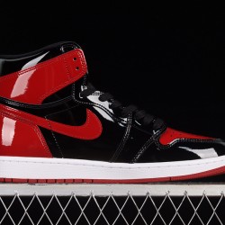 Jordan 1 Retro High OG Patent Bred Men's - 555088-063