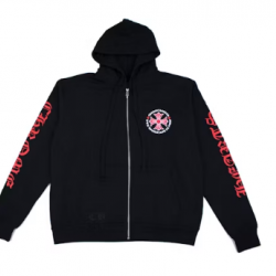 Chrome hearts made in hollywood plus cross zip up hoodie