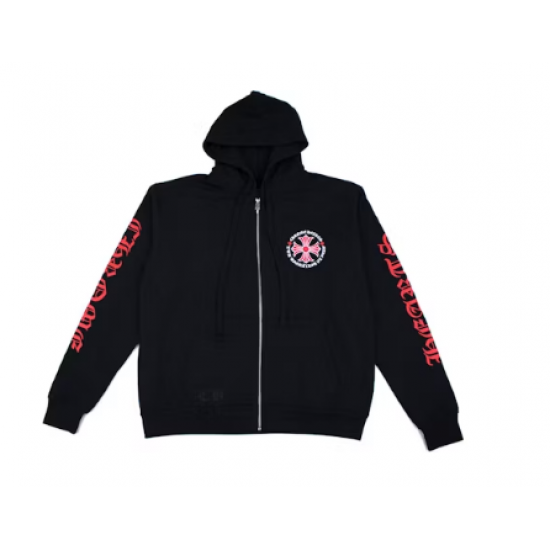 Chrome hearts made in hollywood plus cross zip up hoodie