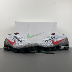 Nike Air VaporMax Platinum Red Black Men's - 849558-020