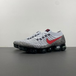 Nike Air VaporMax Platinum Red Black Men's - 849558-020