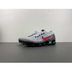 Nike Air VaporMax Platinum Red Black Men's - 849558-020