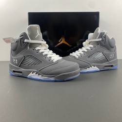 Jordan 5 Retro Wolf Grey Men's - 136027-005