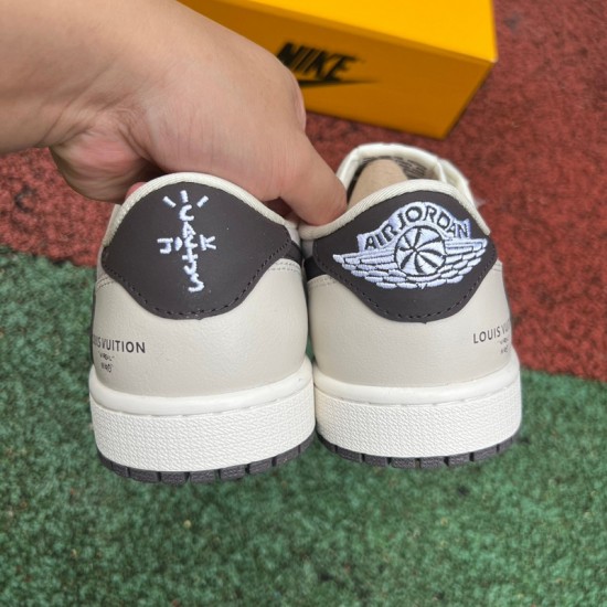 Travis Scott x Air Jordan 1 Low LV Rice White/Brown LX1988-100