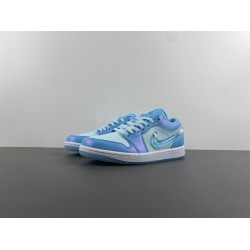 Jordan 1 Low SE Aquarius Blue (GS)  - FN7366-400