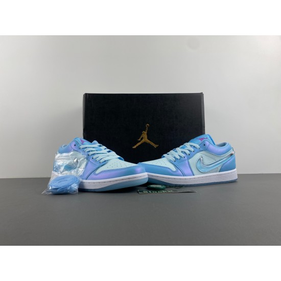 Jordan 1 Low SE Aquarius Blue (GS)  - FN7366-400