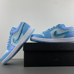 Jordan 1 Low SE Aquarius Blue (GS)  - FN7366-400