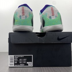 NIKE KOBE 9 GREY GREEN PURPLE 630487-005