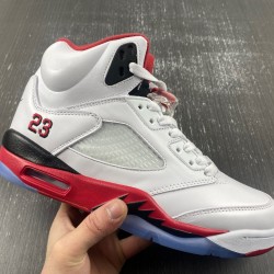 Jordan 5 Retro Fire Red Black Tongue (2013) Men's 136027-120 