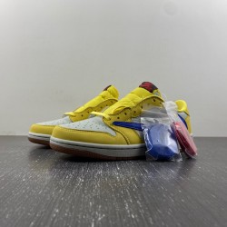 Travis Scott Air Jordan 1 Low OG Canary DZ4137-700