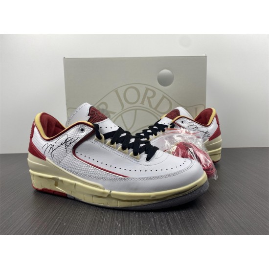 Jordan 2 Retro Low SP Off-White White Red Men's