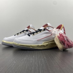 Jordan 2 Retro Low SP Off-White White Red Men's