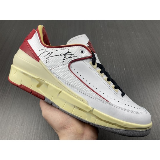 Jordan 2 Retro Low SP Off-White White Red Men's