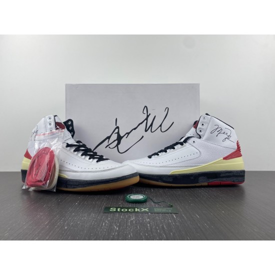 Air Jordan 2 Retro High SP Off-White White Red DJ4375-101