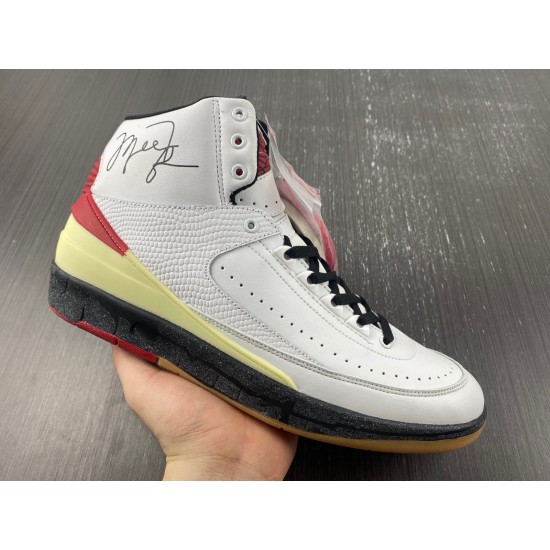 Air Jordan 2 Retro High SP Off-White White Red DJ4375-101