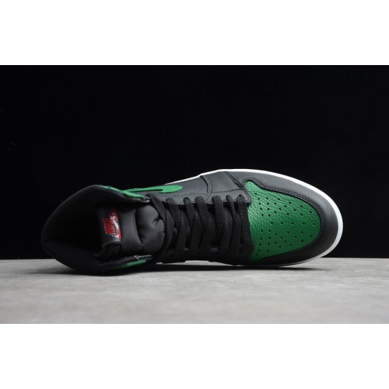 Jordan 1 Retro High Pine Green Black Men's - 555088-030