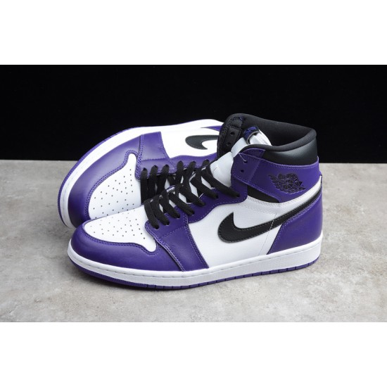 Jordan 1 Retro High Court Purple White Men's - 555088-500