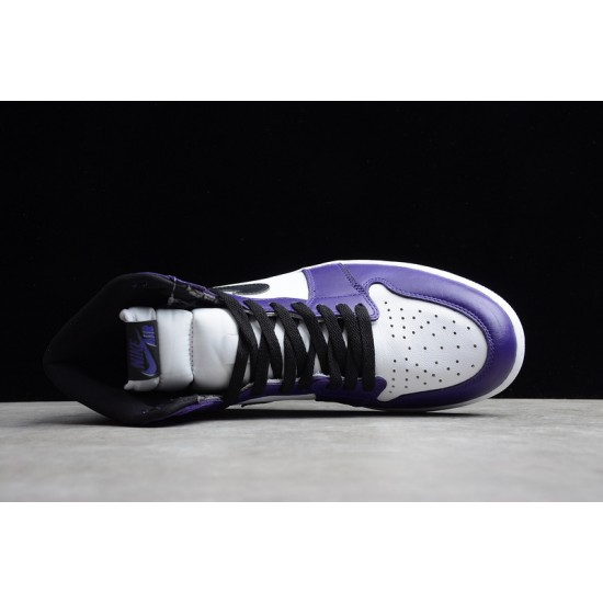 Jordan 1 Retro High Court Purple White Men's - 555088-500