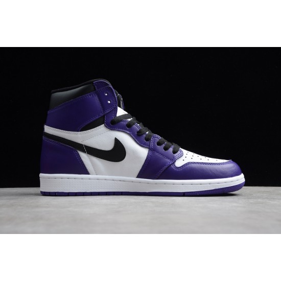 Jordan 1 Retro High Court Purple White Men's - 555088-500