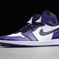 Jordan 1 Retro High Court Purple White Men's - 555088-500