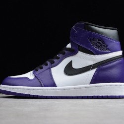 Jordan 1 Retro High Court Purple White Men's - 555088-500