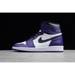 Jordan 1 Retro High Court Purple White Men's - 555088-500